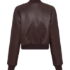 Chaqueta bomber de imitación de piel Codi – Merlot Chaqueta bomber de imitación de piel Codi – Merlot