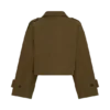 Chaqueta bomber Rue con cuello de embudo – Caqui Chaqueta bomber Rue con cuello de embudo – Caqui