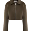 Chaqueta con cuello de ante sintético Hayes – Chocolate Chaqueta con cuello de ante sintético Hayes – Chocolate