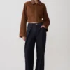 Chaqueta con cuello de ante sintético y cuero Remy – Beige Chaqueta con cuello de ante sintético y cuero Remy – Beige