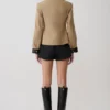 Chaqueta con cuello y cremallera Solange – Natural Chaqueta con cuello y cremallera Solange – Natural