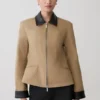 Chaqueta con cuello y cremallera Solange – Natural Chaqueta con cuello y cremallera Solange – Natural