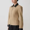 Chaqueta con cuello y cremallera Solange – Natural Chaqueta con cuello y cremallera Solange – Natural