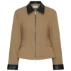 Chaqueta con cuello y cremallera Solange – Natural Chaqueta con cuello y cremallera Solange – Natural