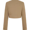 Chaqueta corta abotonada Marielle – Gris topo Chaqueta corta abotonada Marielle – Gris topo