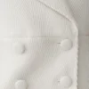 Chaqueta corta con cuello Elara – Marfil