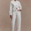 Chaqueta Denim entallada Kirra – Blanca Chaqueta Denim entallada Kirra – Blanca