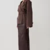 Chaqueta trench corta Alden – Chocolate Chaqueta trench corta Alden – Chocolate