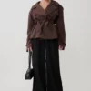 Chaqueta trench corta Alden – Chocolate Chaqueta trench corta Alden – Chocolate