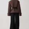 Chaqueta trench corta Alden – Chocolate Chaqueta trench corta Alden – Chocolate