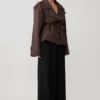 Chaqueta trench corta Alden – Chocolate Chaqueta trench corta Alden – Chocolate