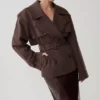 Chaqueta trench corta Alden – Chocolate Chaqueta trench corta Alden – Chocolate
