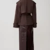 Chaqueta trench corta Alden – Chocolate Chaqueta trench corta Alden – Chocolate