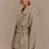 Chaqueta trench corta Alden – Pebble