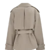 Chaqueta trench corta Alden – Pebble