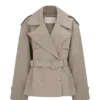 Chaqueta trench corta Alden – Pebble
