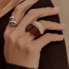 Conjunto de 3 anillos apilables Romeo – Plata