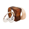 Conjunto de 3 anillos apilables Romeo – Plata