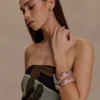 Conjunto de brazaletes de resina Marah – Transparente