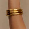 Conjunto de brazaletes Leilani – Dorado Conjunto de brazaletes Leilani – Dorado
