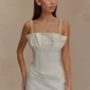 Corsé con volantes de Denim Cecilia – Blanco Corsé con volantes de Denim Cecilia – Blanco