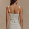 Corsé con volantes de Denim Cecilia – Blanco Corsé con volantes de Denim Cecilia – Blanco