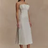Corsé con volantes de Denim Cecilia – Blanco Corsé con volantes de Denim Cecilia – Blanco