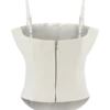 Corsé con volantes de Denim Cecilia – Blanco Corsé con volantes de Denim Cecilia – Blanco