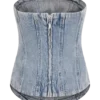 Corsé de Denim bordado Alessia – Light Vintage Corsé de Denim bordado Alessia – Light Vintage