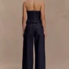 Corsé de Denim sin tirantes Monte – Azul índigo lavado Corsé de Denim sin tirantes Monte – Azul índigo lavado