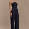 Corsé de Denim sin tirantes Monte – Azul índigo lavado Corsé de Denim sin tirantes Monte – Azul índigo lavado