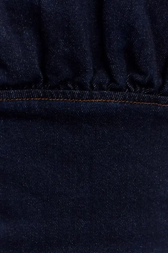 Corsé de volantes de Denim Cecilia – Azul índigo Corsé de volantes de Denim Cecilia – Azul índigo