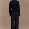 Pantalones anchos de algodón Campbell – Negro Pantalones anchos de algodón Campbell – Negro