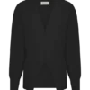 Cárdigan oversize con botones Alexia – Negro