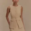 Falda Camilla Bouclé – Gris topo claro Falda Camilla Bouclé – Gris topo claro