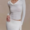 Falda de croché Terrymae – Blanca