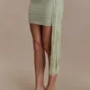 Falda de croché Terrymae – Verde pastel