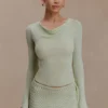 Falda de croché Terrymae – Verde pastel