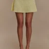 Falda de punto Indy Pointelle – Limón Falda de punto Indy Pointelle – Limón