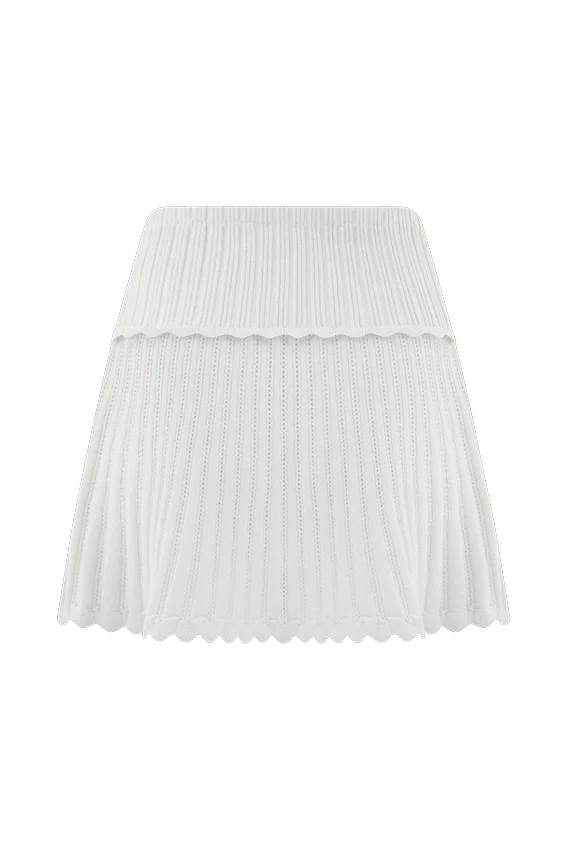 Falda de punto Indy Pointelle – Marfil Falda de punto Indy Pointelle – Marfil