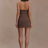 Falda de traje Effy – Marrón cacao