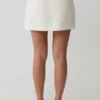 Falda de traje Elara – Marfil