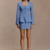 Falda de traje Gina – Azul océano Falda de traje Gina – Azul océano