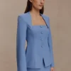 Falda de traje Gina – Azul océano Falda de traje Gina – Azul océano