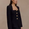 Falda de traje Gina – Negro