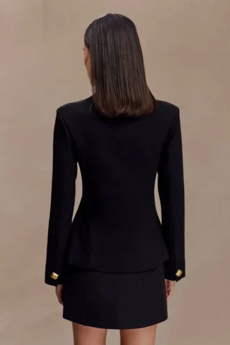 Blazer entallado Christel Suiting – Negro