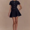 Falda Denim Arista – Azul índigo lavado Falda Denim Arista – Azul índigo lavado