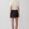 Falda Denim de talle medio Loraine – Rayas diplomáticas índigo Falda Denim de talle medio Loraine – Rayas diplomáticas índigo