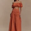 Falda larga Autumn – Naranja quemado Falda larga Autumn – Naranja quemado