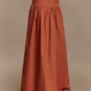 Falda larga Autumn – Naranja quemado Falda larga Autumn – Naranja quemado